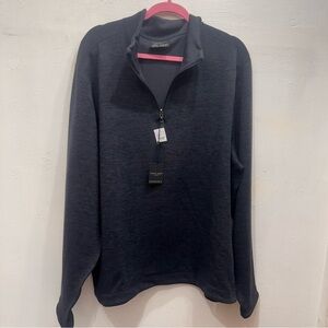 NWT men’s XXL Pronto Uomo 1/2 zip sweater dark gray